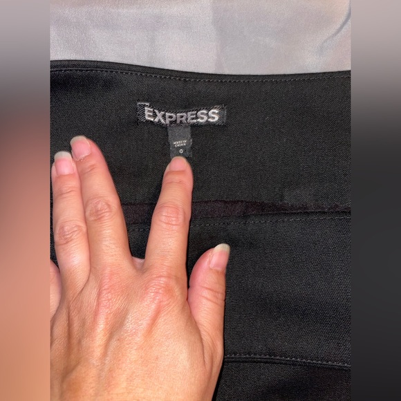 Black Express Skirt with Gold Side Zipper - Size 0 - Picture 4 of 5